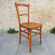 Decorated seated bistro chair