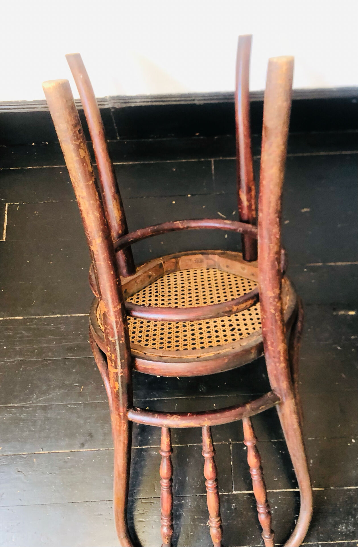 Pair of chairs signed Thonet