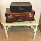 Old wooden suitcase holder