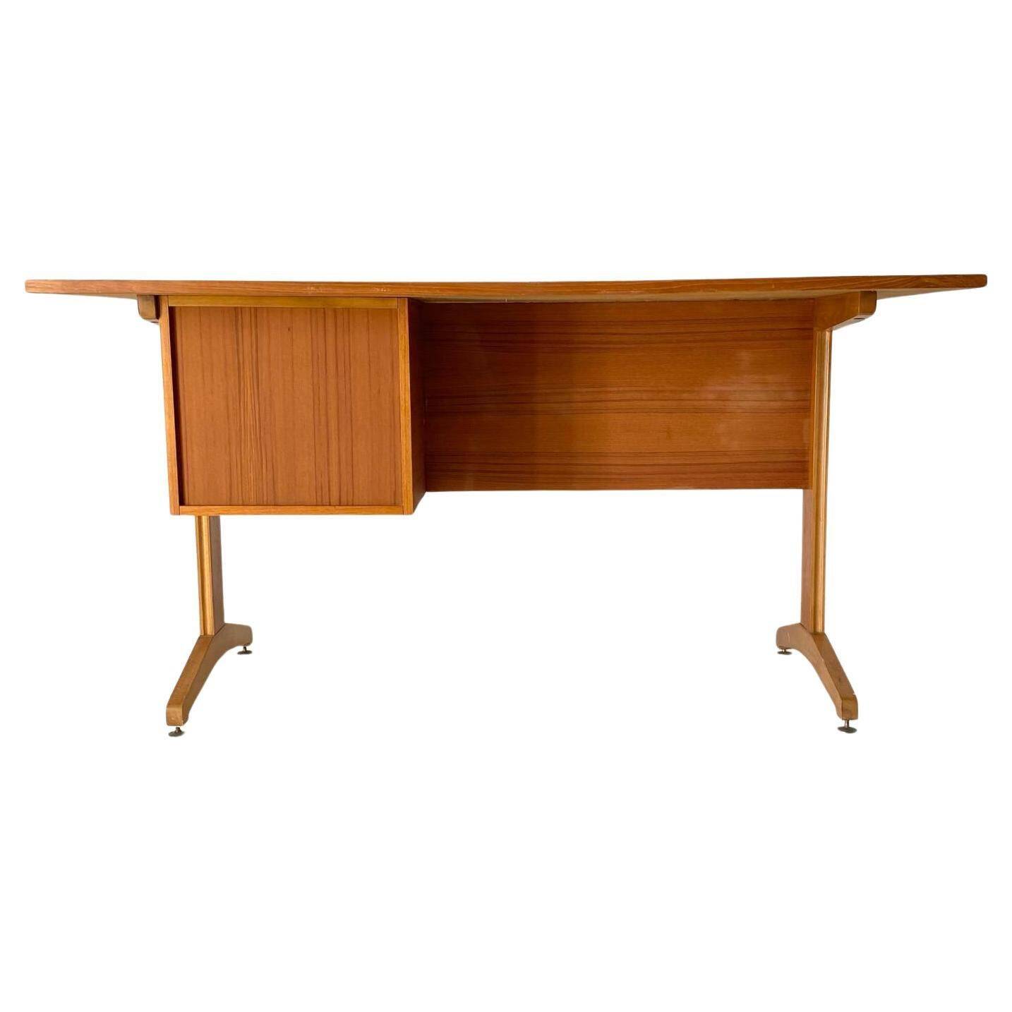 1960s scandinavian desk in teak wood