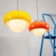 Space Age Model Best Pendant from Guzzini in Orange, 1970s