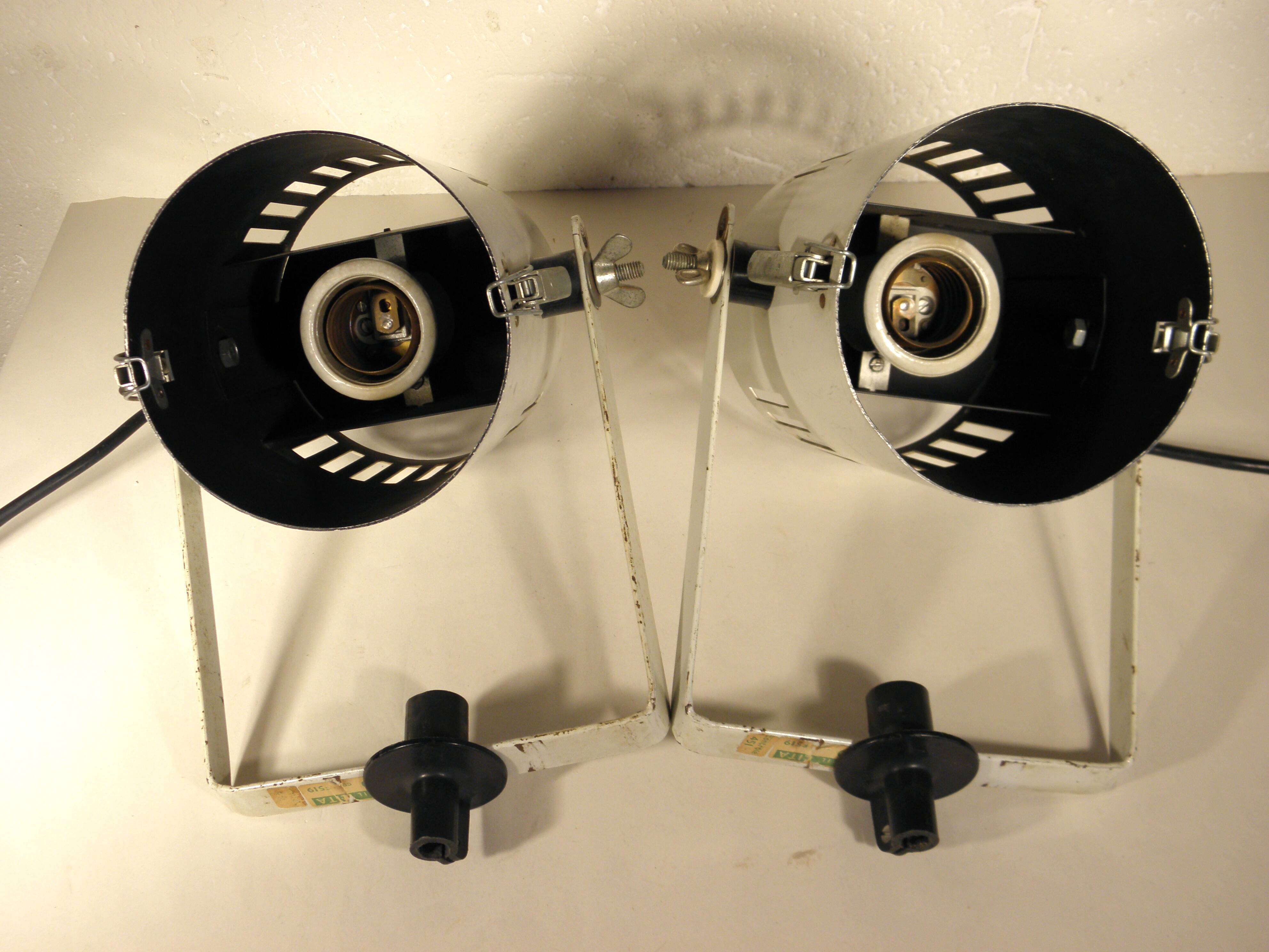 Pair of Lita studio spotlights 1970