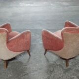 1/2 Fauteuil club années 50 60 vintage Guglielmo Ulrich