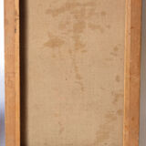 Old paint by Pierre Pelloux (1903-1975) - bunch of Dahlia