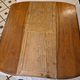 Extendable walnut table, 6 caned chairs in Henri II Neo-Renaissance style.