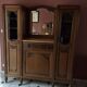 Large art deco sideboard with marble top and mirror