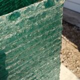 Solid glass desk from the 90s