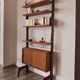 Teak shelving unit, Vintage Scandinavian 1960s