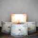 Vintage Murano glass wall lamps by Mazzega, Italy, 1970, set of 4