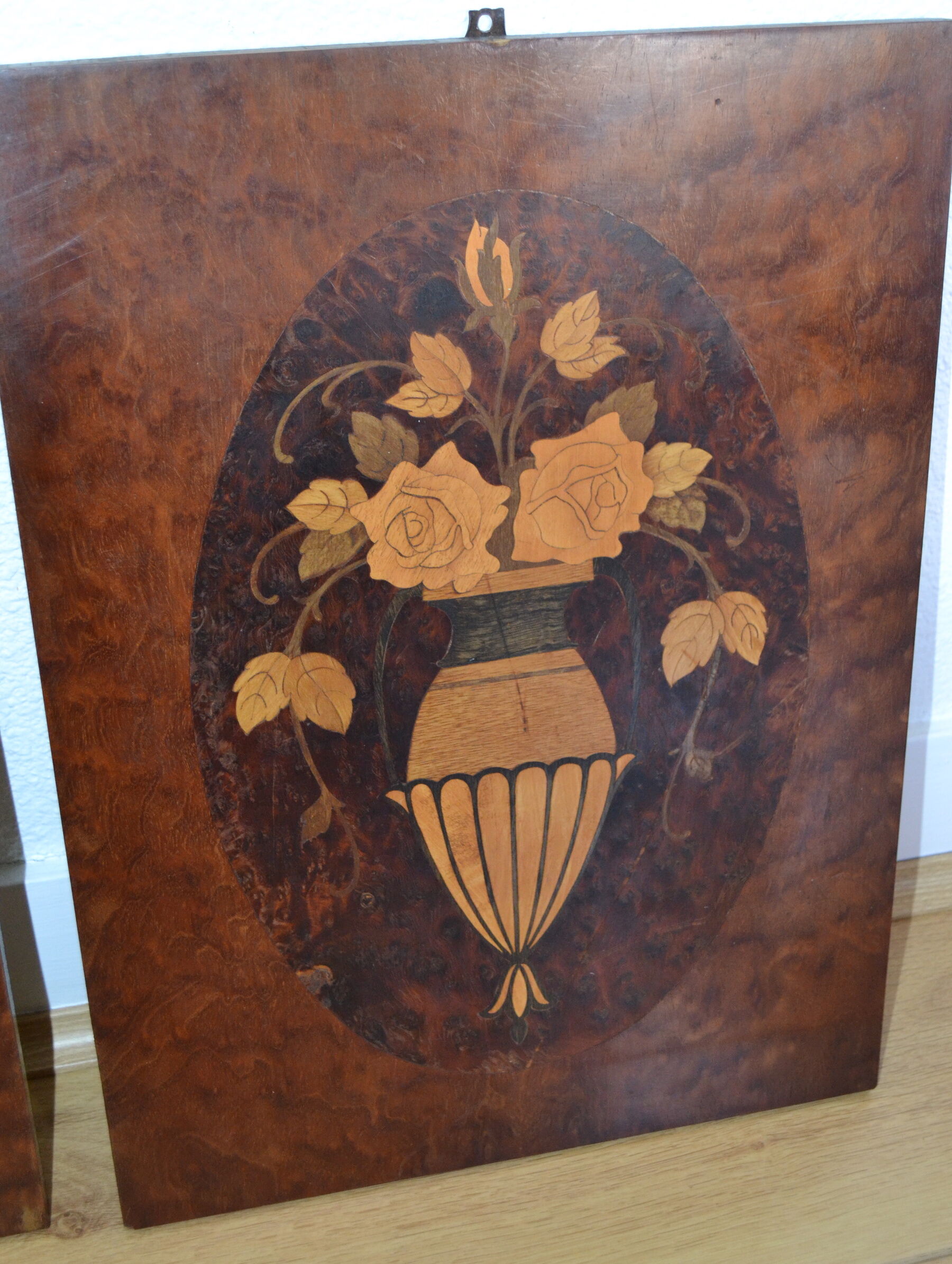Pair of Art Deco marquetry panels - 1930 - Companion work