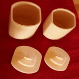 Pots à café et sucre en faïence