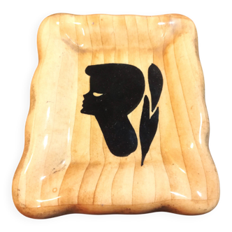 "Portrait" ashtray Vallauris 1960s