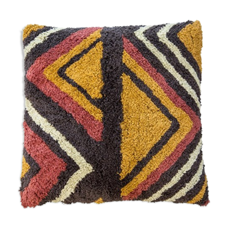 Housse de coussin ethnique coloré et géométrique 50x50