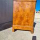 Commode style Louis Philippe en bois et marbre blanc