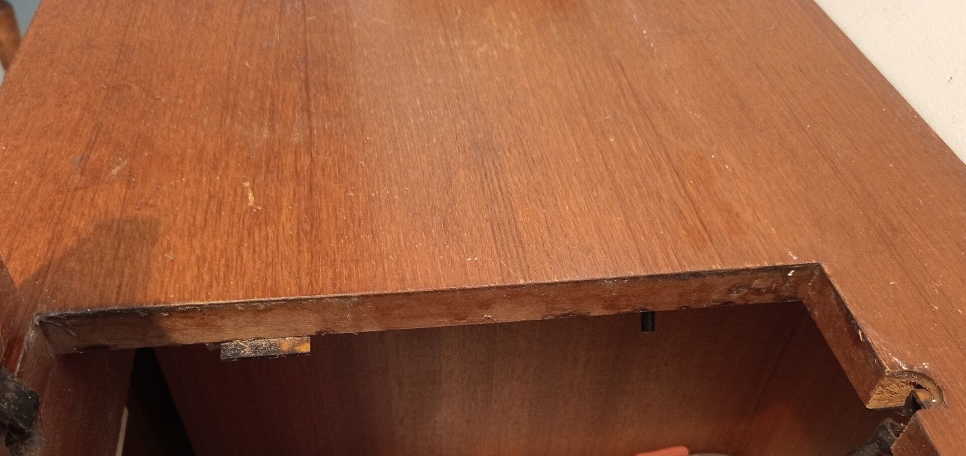 Antique sewing machine cabinet