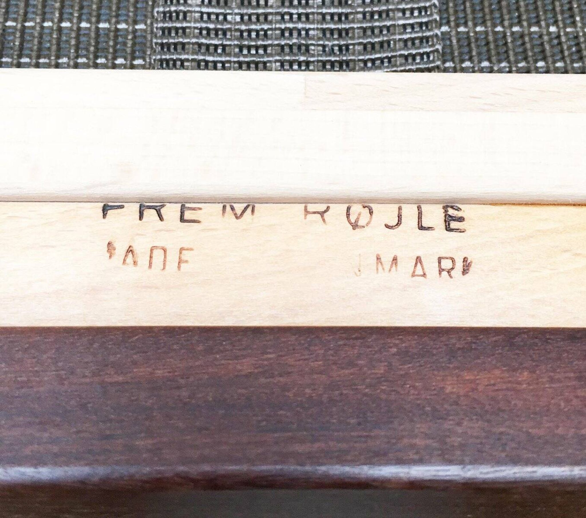 Danish rocking chair from the mid-century by Poul Volther for Frem Røjle.