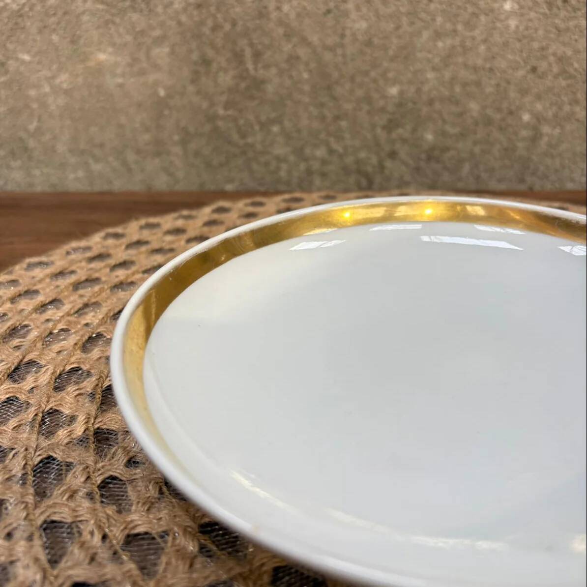 Deep dessert plate