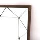 Miroir scandinave en teck et en métal, Suède, 1960, 122x62cm