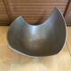 Service bowl michael lax design polished aluminium 1980s vintage cut