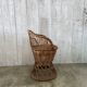 Vintage wicker children's armchair