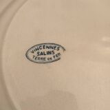 Lot d'assiettes plates Terre de fer