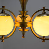 Brass chandelier, 1920s