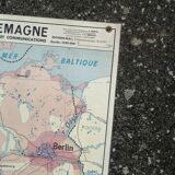 Old MDI map Germany Agricultural and vintage population