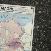 Old MDI map Germany Agricultural and vintage population