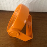 Orange plastic makeup mirror Vintage year 70