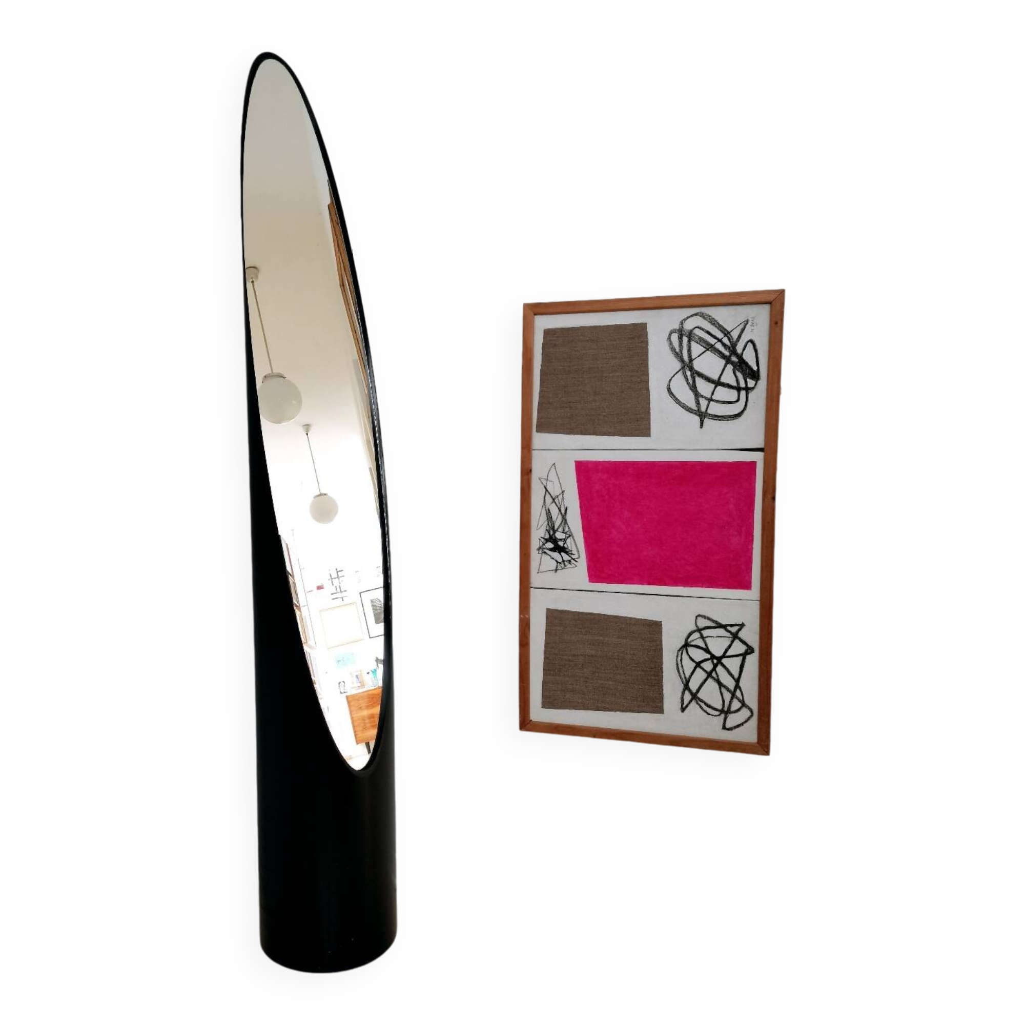 Lipstick Mirror by Rodolfo Bonetto, Italy 1960s Unghia