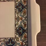 Rectangular dish beige ornate Sarreguemines