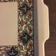 Rectangular dish beige ornate Sarreguemines