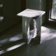 Table d'appoint en marbre Calacatta "BOND"