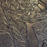 Brutalist Copper and Glass Wall Panel