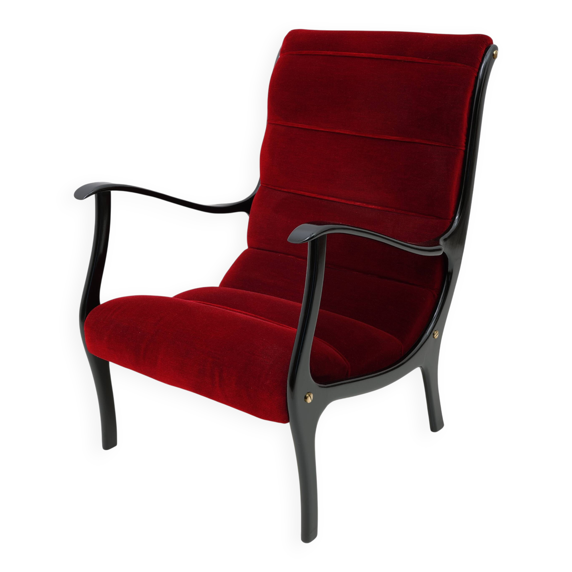Ezio Longhi Mid-Century Modern Italian Mitzi Armchair for Elam, 1950s