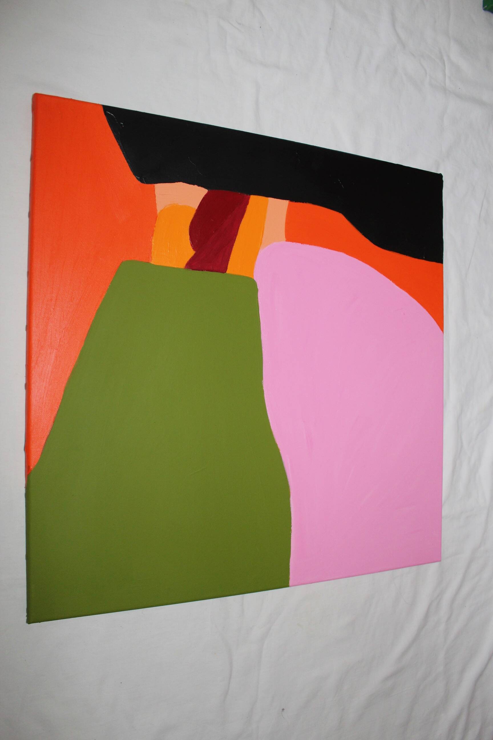 Original painting Orange composition CC 05 by Bodasca