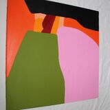 Original painting Orange composition CC 05 by Bodasca