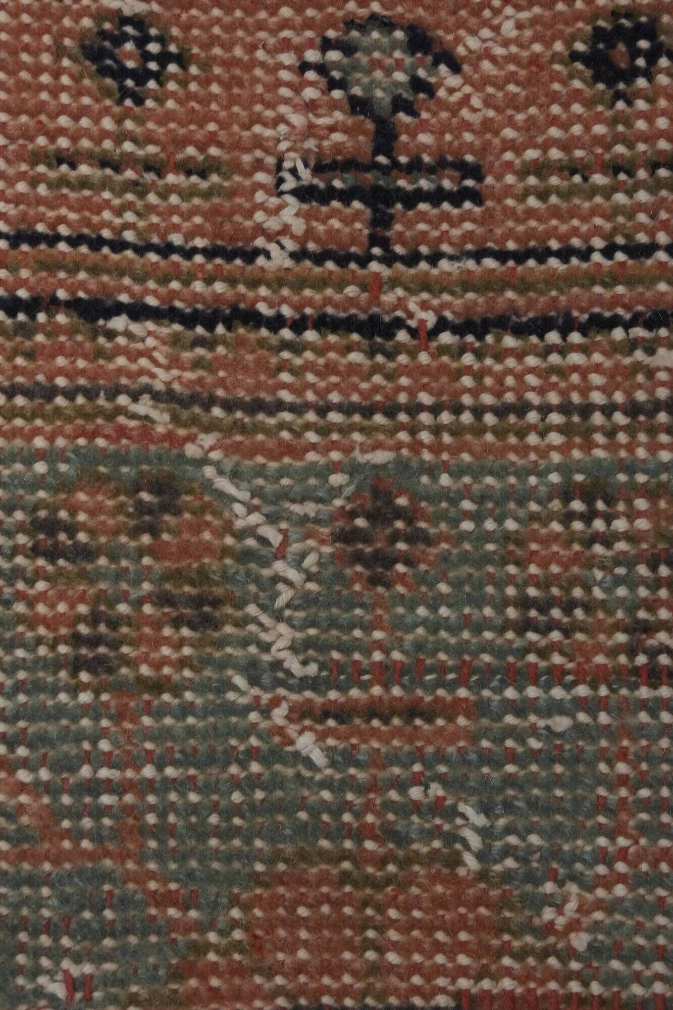 Vintage Turkish hallway rug 85x683 cm