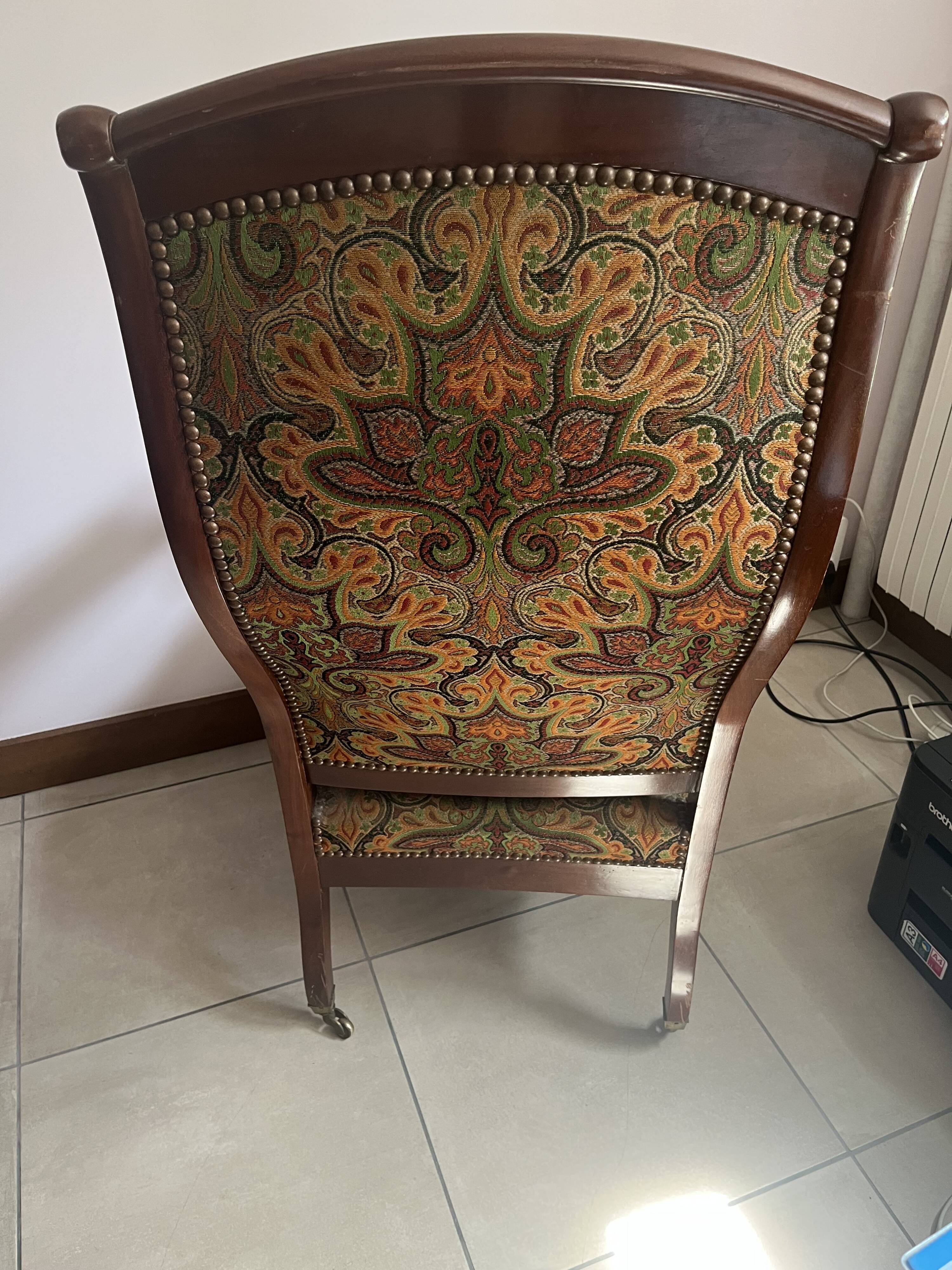 Antique mahogany armchair