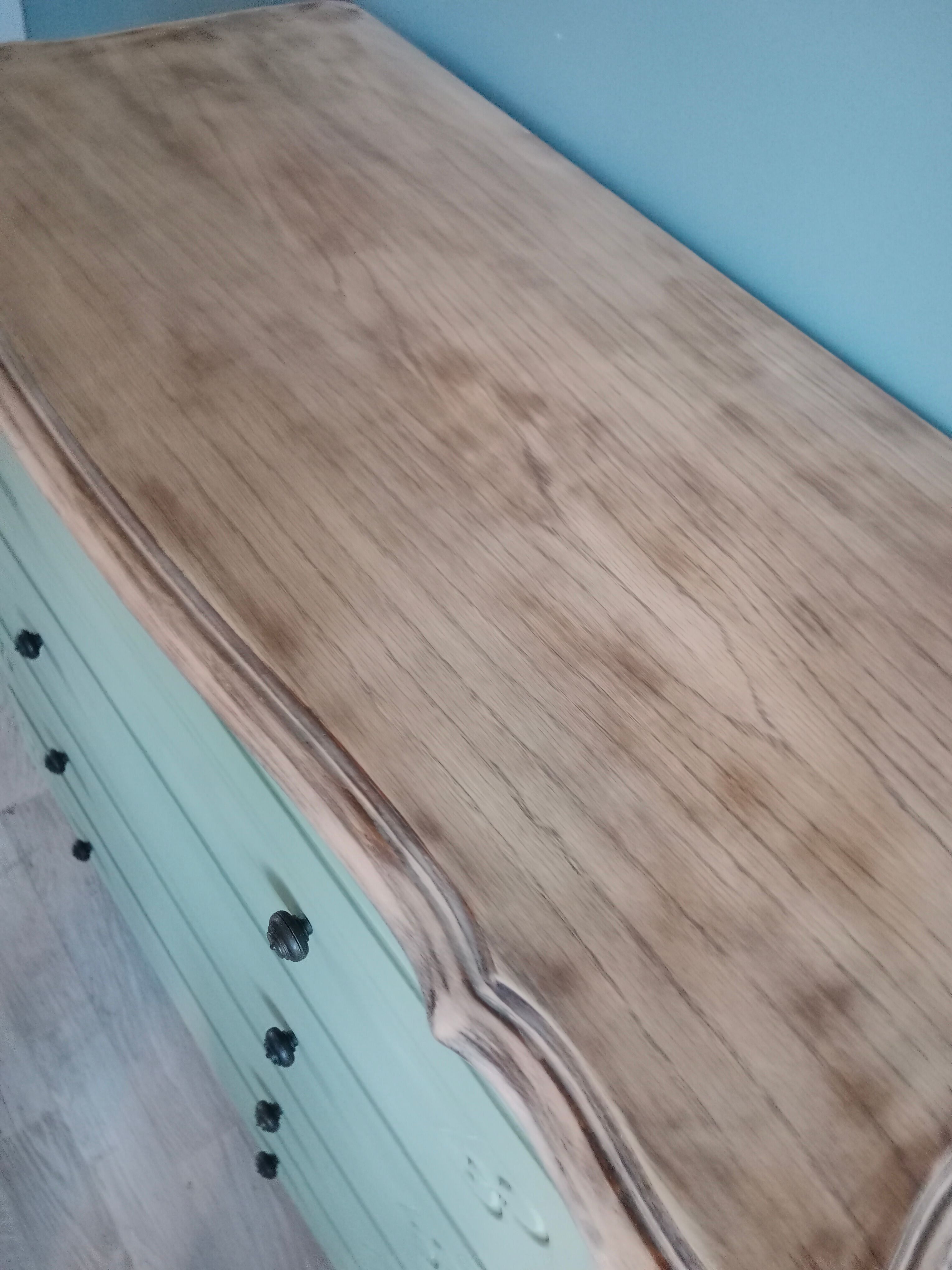 Grey green chest of drawers