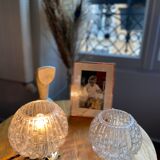 Batch of 2 globes glass