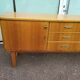Vintage sideboard from the 50s and 60s in wood 245cm