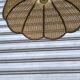 1950s rattan pendant light