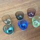 Coloured Space Age shot glasses by Gral, mid-century German, 1960s, set of 5.