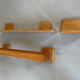 Wall-mounted wooden soap dish