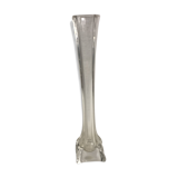 Vase soliflore ancien verre moulé vintage