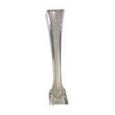Vase soliflore ancien verre moulé vintage