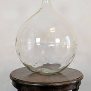 Dame-jeanne ancienne transparente 60L, esprit campagne