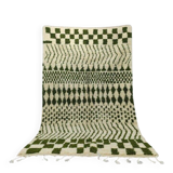 Traditional handcrafted Berber rug, size 100 x 200 cm