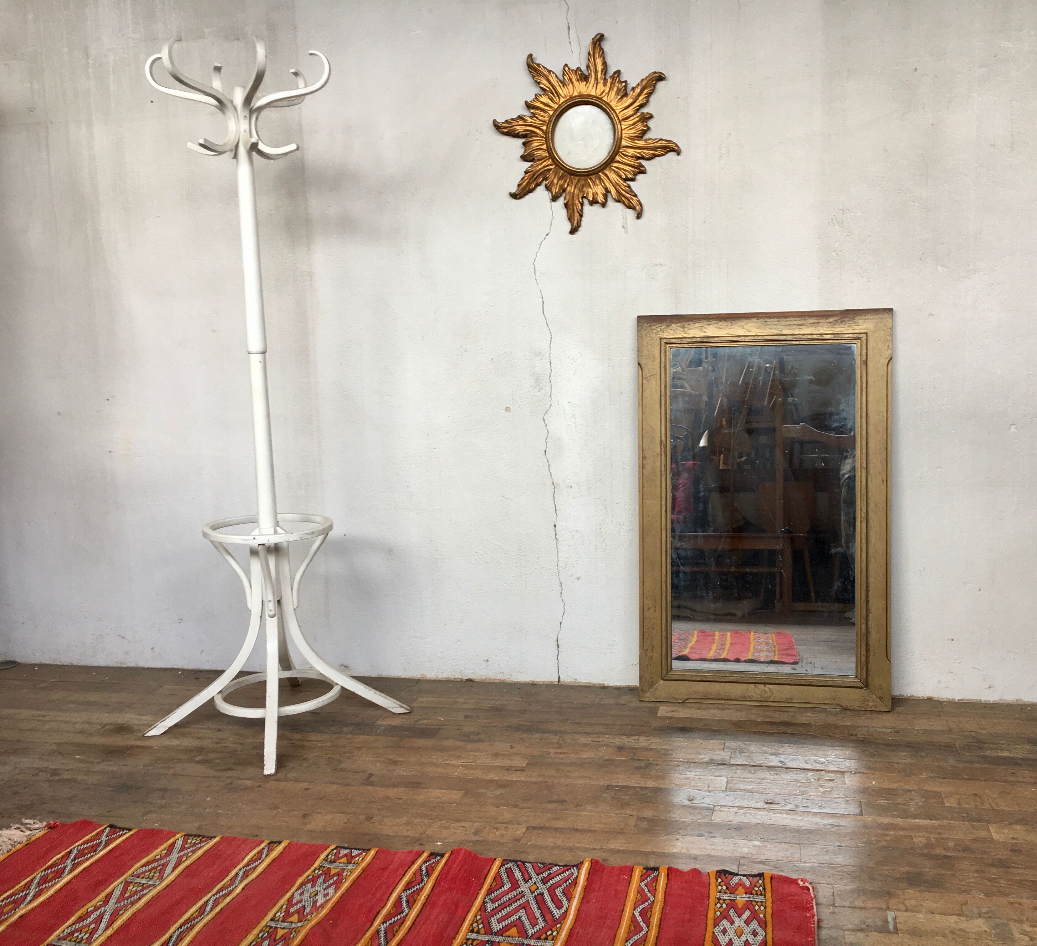 Vintage 1960 gilded wooden mirror